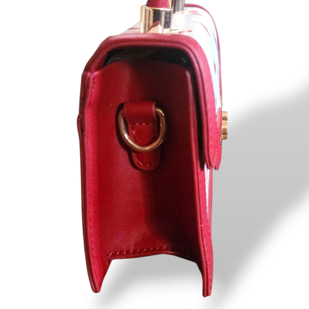 Cherry Print Red Handbag - Picture 6 of 13